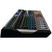 12-Channel Bluetooth Studio Audio Mixer - DJ Sound Controller Interface w/ USB Drive for PC Recording Input, RCA, XLR Microphone Jack, 48V Power, 24BIT Digital Multi Effect Processor