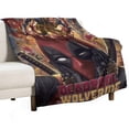 thumbnail image 1 of Manta de disfraz de Wolverine, manta de dibujos animados, manta ultra suave para sofá, cama, sala de estar, dormitorio, coche, 50 x 40 pulgadas, 1 of 7