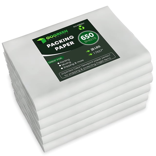 Hojas de papel de embalaje Go Green Packaging 650 hojas