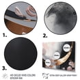 thumbnail image 3 of Designart "Rose Gold Unveiling Reverie II" Abstract Floral Wall Art For Kitchen, 3 of 5