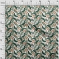 thumbnail image 3 of oneOone Polyester Spandex White Fabric Tropical Leaf Quilting Supplies Print Sewing Fabric By The Yard 56 Inch Wide, 3 of 5