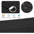 thumbnail image 3 of 2x3m Black Rectangular Shade Sail, Waterproof UV Protection Canopy for Garden Patio Outdoor Patio Swimming Pool with Free Rope, 3 of 6