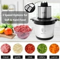 thumbnail image 7 of LAC LAICHY 3-Speeds 24 Cup Large Electric Meat Grinder,Electric Chopper,Food Processor with 4- Stainless Steel Blades,1500W High power Copper Motor For Meat,Baby Food,Black, 7 of 7