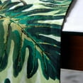 thumbnail image 2 of The HomeCentric Chemin de Table en Coton Imprimé Tropical 14 x 36 Pouces Broderie de Perles et Dentelle Vert Imprimé Coton Moderne - Tropically, 2 of 3