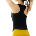 thumbnail image 4 of WREESH Women's Yoga Tank Tops Elastic Sportswear for a Tight Fit, Versatile Sleeveless Design in Solid Colors Black, 4 of 5
