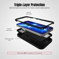 thumbnail image 6 of Entronix Heavy Duty Case Compatible with iPhone 17e, Shockproof Dustproof Hard Cover, Black, 6 of 7