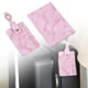 thumbnail image 5 of Funda y etiqueta para equipaje, tarjetero, billetera de piel sintética para hombre. Rosado, 5 of 9