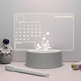 thumbnail image 3 of Tablero Notas Con Nocturna LED Creativo USB Borrable Bolígrafo (calendario 1 Color), 3 of 8