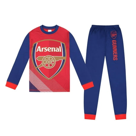 Arsenal FC Boys Pyjamas Long Sublimation Kids OFFICIAL Football Gift Walmart