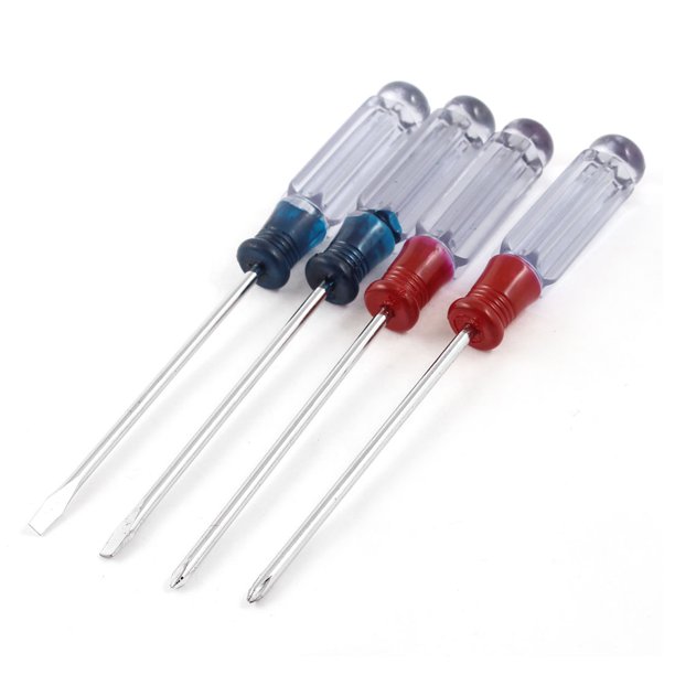 Unique Bargains 3.5mm Flathead 3mm Crosshead Screwdriver Tools Set 4 in