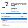 thumbnail image 2 of Downstream Oxygen Sensor with Socket Kit - Compatible with 1997 - 2007 Ford Expedition 1998 1999 2000 2001 2002 2003 2004 2005 2006, 2 of 2