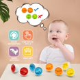 thumbnail image 3 of Juguete educativo MOONTOY con huevos de dinosaurio a juego, 12 unidades, 3 of 7