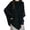 Black, variant on Oversized Batwing Sleeve Pullover Sweater Soft Comfortable Loose Fit Crewneck Long Sleeve Tunic Top For Casual Wear Elegant Versatile Knitted With Modern Design