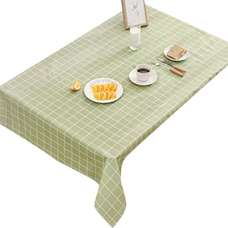 

High Quality Rectangle Classic Plaid Tablecloth High Quality For Wedding Green Grid 137*180cm