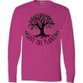 thumbnail image 3 of Inktastic Save the Planet Tree Design with Green Leaves Long Sleeve T-Shirt, 3 of 5