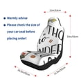 thumbnail image 5 of Sikiie Not All Those Who Wander Are Lost 3 Car Seat Covers 2PCs Front Car Seat Covers Universal fit for Most Cars SUVs and Trucks-2 PCS, 5 of 9