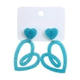 thumbnail image 2 of Eoozwa 2 Packs Valentine's Day Heart Earrings for Women Sparkly Acrylic Dangle Earrings Romantic Gift Idea Party Accessories Cute Love Jewelry, 2 of 6