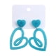 thumbnail image 2 of Pendientes de corazón de tinta rosa para San Valentín, pendientes huecos de Europa y Estados Unidos, pendientes coreanos sencillos, pendientes de oreja, pendientes de amor acrílicos para mujer., 2 of 6