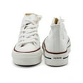 thumbnail image 7 of Victoria Girls Tribu Canvas High-Top Platform Trainers, White,3 M US, 7 of 7