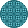 thumbnail image 1 of Ahgly Company Indoor Round Patterned Teal Green Area Rugs, 7' Round, 1 of 6