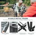 thumbnail image 4 of Lilypelle Oversized Camping Chair, Folding Chair for Adults, Heavy Duty Folding Chair with Cup Holder & Carry Bag, Supports 500LBS, 4 of 9