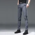 thumbnail image 4 of Pantalones de hombre de alta calidad, frescos, de seda fría, a bajo precio, elegantes, informales, de talla grande, ropa de calle, clásicos, 4 of 4