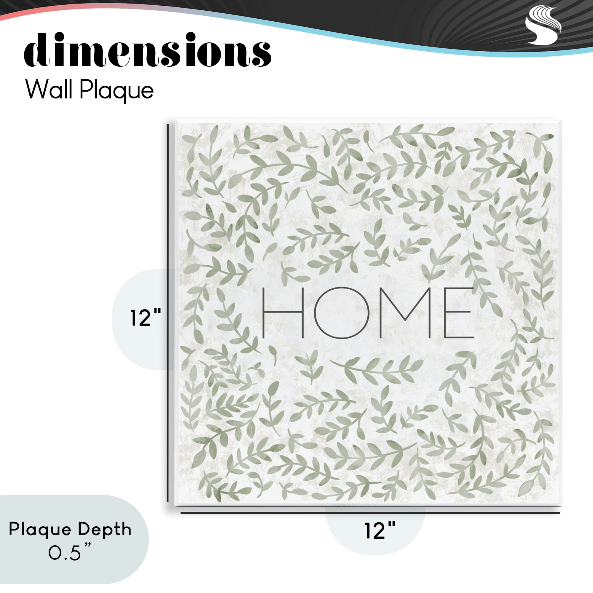 Stupell Industries Curved Ivy Sprigs Greenery Wall Plaque Art, design by SD Graphics Studio