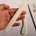 thumbnail image 2 of HLONK VENCINK Genuine Bone Folder Scoring Folding Creasing Origami Paper Creaser Crafting Tool for DIY Handmade Leather Burnishing Bookbinding Scrapbooking Paper Cards Crafts 100% Cattle, 2 of 6