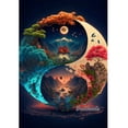 thumbnail image 1 of Diy Diamond Mosaic Full Diamond Painting Tai Chi Yin Yang and Four Seasons Natural Scenery Diamond Embroidery Cross Stitch FF404Square 55x70cm Gao Jinjia LED, 1 of 2