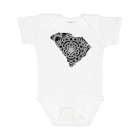 

Inktastic South Carolina Silhouette Mandala Gift Baby Boy or Baby Girl Bodysuit
