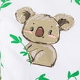 thumbnail image 4 of Infant Baby Girls Boy Short Sleeve Cartoon Print Rompers Kids Bodysuit Jumpsuit Newborn Clothes, 4 of 6
