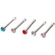 thumbnail image 2 of Keyzone 24 piezas Lady Crystal Rhinestone nariz anillo hueso Stud Bar acero quirúrgico MFZFUKR WMZL-632-1, 2 of 2