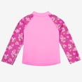 thumbnail image 4 of BIG ELEPHANT 2-Pack Kids‘ Long Sleeve Rash Guard Shirts with Print, UPF 50+ Sun Protection Swimwear & Surf Tops for Boys and Girls, Sizes XXS-M, 4 of 9