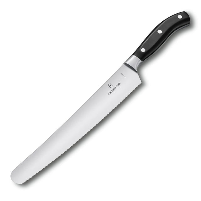 Cuchillo para pan Victorinox Grand Maitre serrado 10,25 cm negro