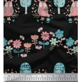 thumbnail image 1 of Soimoi Cotton Duck Fabric Floral,Tree & Owl Kids Print Fabric by Yard 42 Inch Wide, 1 of 3