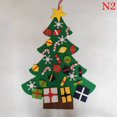 thumbnail image 1 of Felt Christmas Tree Decoration Ornaments Handmade DIY Cartoon Christmas Tree, 1 of 6