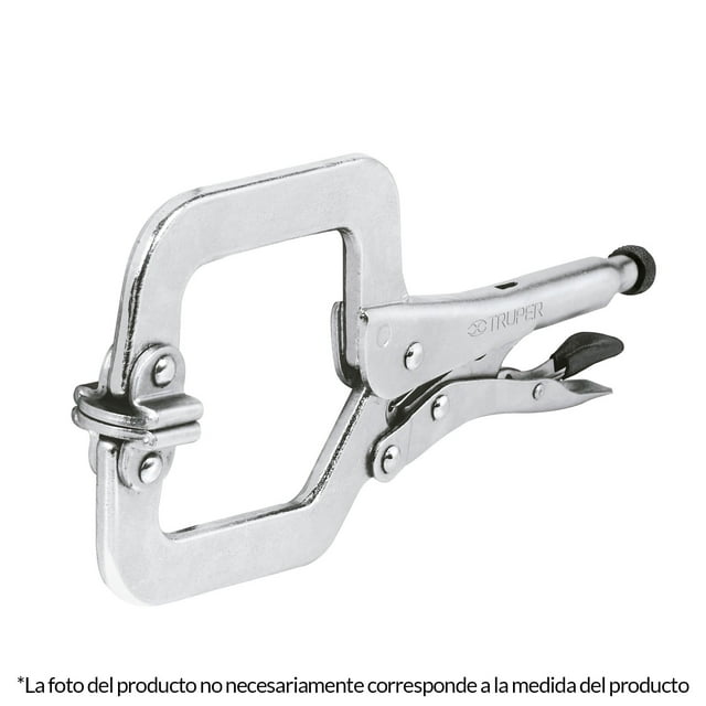 Pinza de PRESIÓN TIPO 'C' Truper de 6 con MORDAZA autoajustable