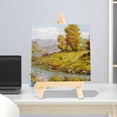 thumbnail image 6 of Wooden Mini Display Easel Easel Stand, Tripod Art Easel, Wedding Table Number Card Stand , 8cmx15cm, 6 of 9