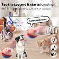 thumbnail image 3 of Music Vibration Bouncing Ball Active Moving Pet Electric Plush Toy Interactive Talking Squeaky Toy for Pets Dog Cats Accessories Supplies, 3 of 5