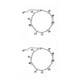 thumbnail image 2 of Guardurnaity Tobillera en capas de tobillo resistente universal Campana con diamantes de imitación Colgantes Colgantes Accesorio de moda Type2 NO2, 2 of 6