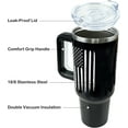 thumbnail image 3 of Old Lives Matter Birthday Gifts for Men Unique, Funny Gifts for Dad, Him, Grandpa, Old Man, Retirement Gifts for Men - American Flag 40oz Tumbler with Handle and Straw, 3 of 6