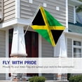 thumbnail image 3 of ANLEY Fly Breeze 3x5 Foot Jamaica Flag - Vivid Color and UV Fade Resistant - Canvas Header and Double Stitched - Jamaican National Flags Polyester with Brass Grommets 3 X 5 Ft, 3 of 7