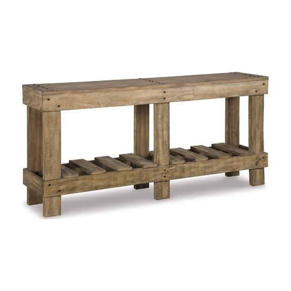 Bowery Hill Console Table in Light Brown