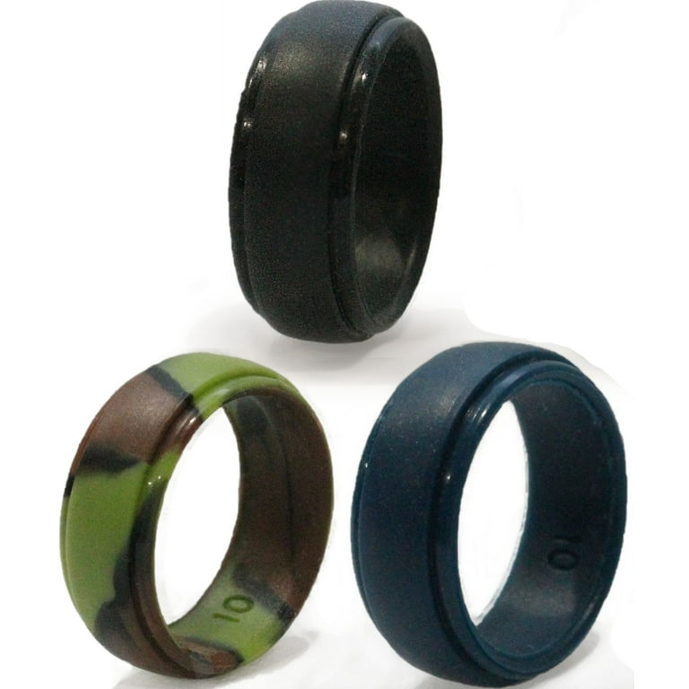 Camouflage silicone shop wedding band