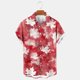 thumbnail image 1 of Blusa y camisa de manga corta con cuello vuelto Camisa casual para hombre Camisa de bolos vintage de manga corta Camisas de verano de playa cubana Camisa abotonada Blusa de poliéster para hombre, 1 of 5