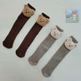 thumbnail image 6 of Cozy Baby Socks Kiddie Winter Socks Knee High Socks Breathable Knitted Cotton Socks Cartoon Bear Children Socks, 6 of 8