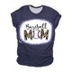 thumbnail image 1 of Mujeres Casual Béisbol Mamá Tie-dyed Impreso Manga corta Cuello redondo Pullover Blusa Camiseta Tops OAVQHLG3B Store lin121212, 1 of 5