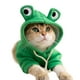 thumbnail image 2 of Sudadera con capucha para gato, elegante y lindo animal, otoño e invierno, cálido disfraz adorable para gatos, gatitos, cachorros, rana de ojos grandes en disfraz M (peso recomendado de 2,5 a 4 kg/5., 2 of 12
