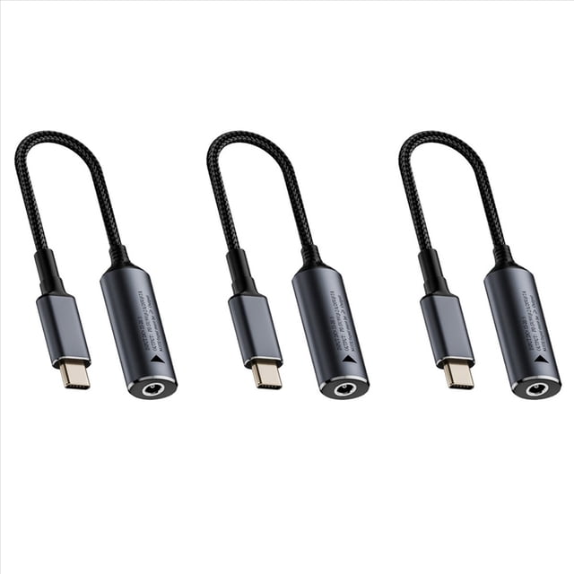 3X 140W DC Cargador Portátil 5V 9V 20V DC 5,5x2,5mm Hembra A USB C Tipo C PD Adaptador de Corriente Convertidor de Cable de Carga Rápida