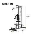 thumbnail image 4 of Yiwa Multi-Functional LAT Pulldown Cable Machine, Adjustable Leg Support, Total Body Strength Training Equipment, 4 of 9